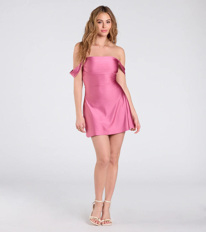 Robe en satin Charme de Minuit