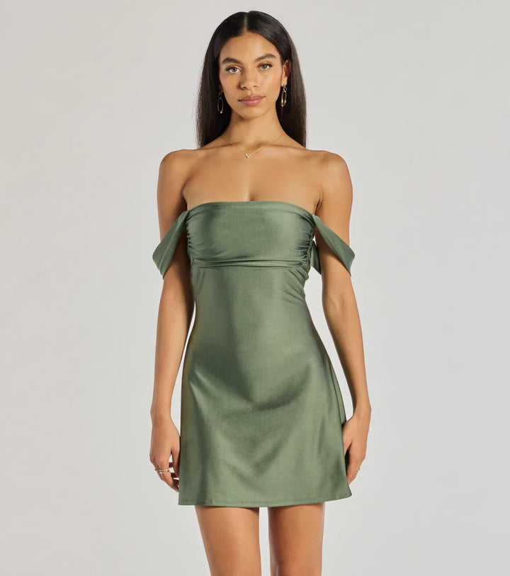 Robe en satin Charme de Minuit