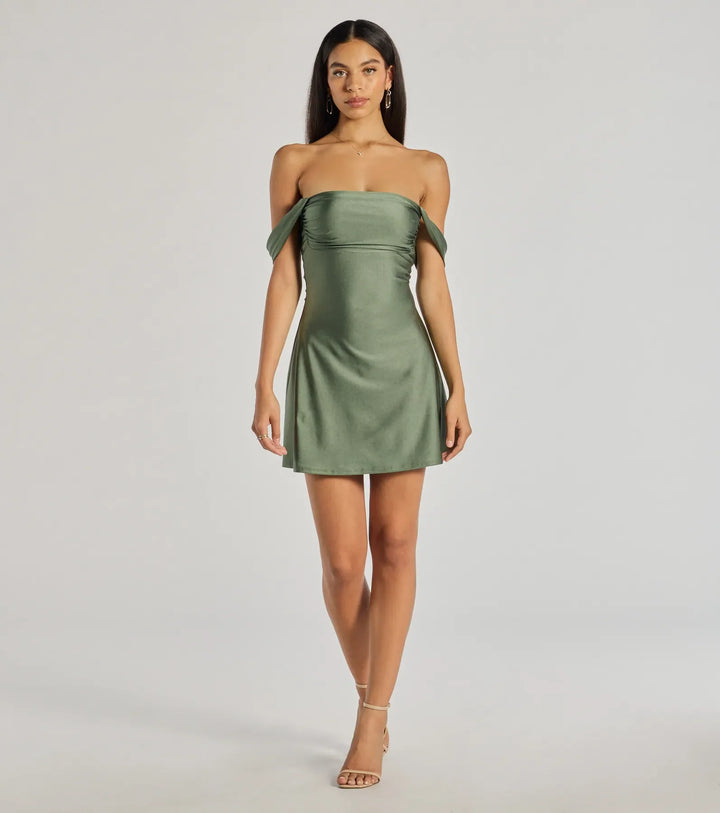 Robe en satin Charme de Minuit