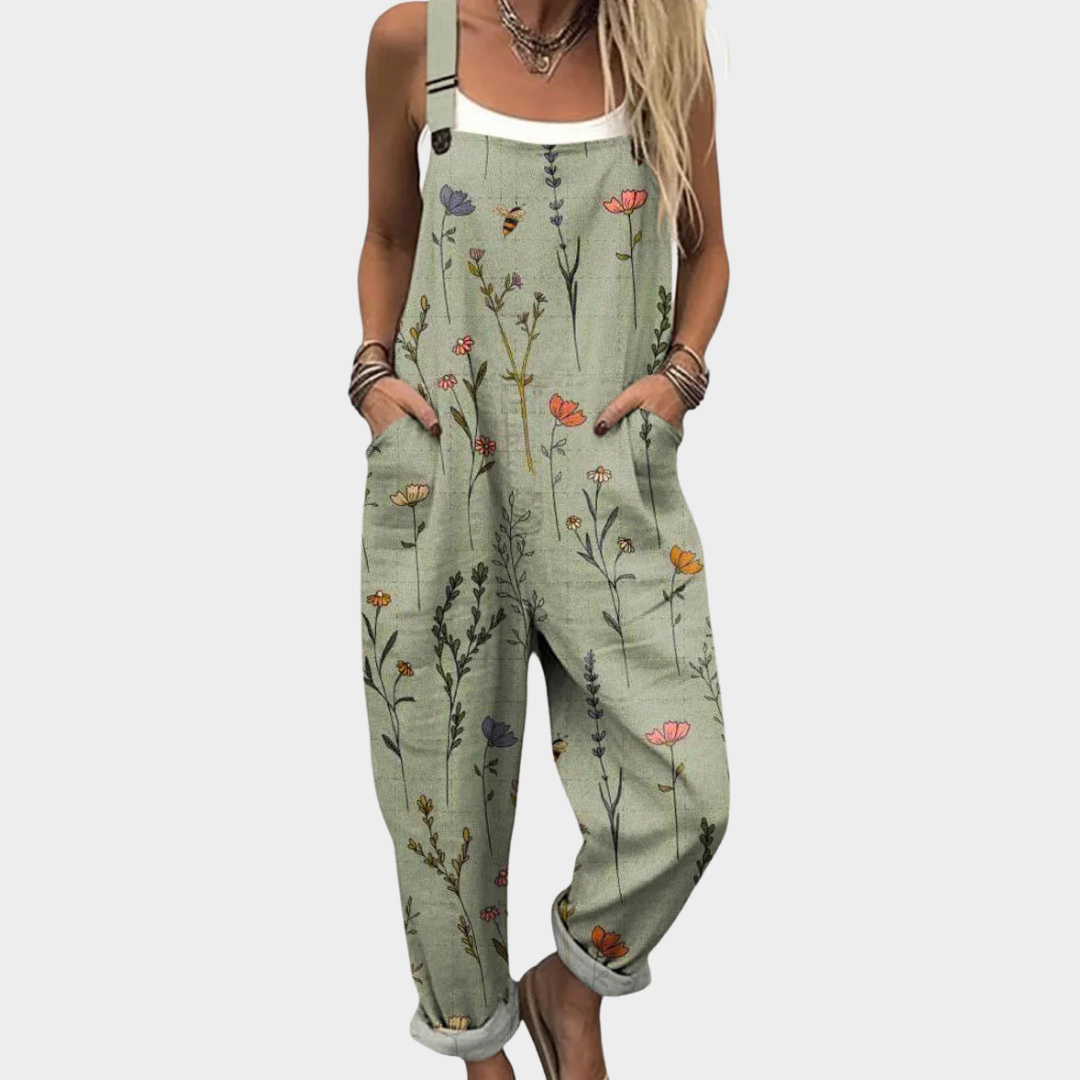 Sammy - Comfortable Printed Overalls