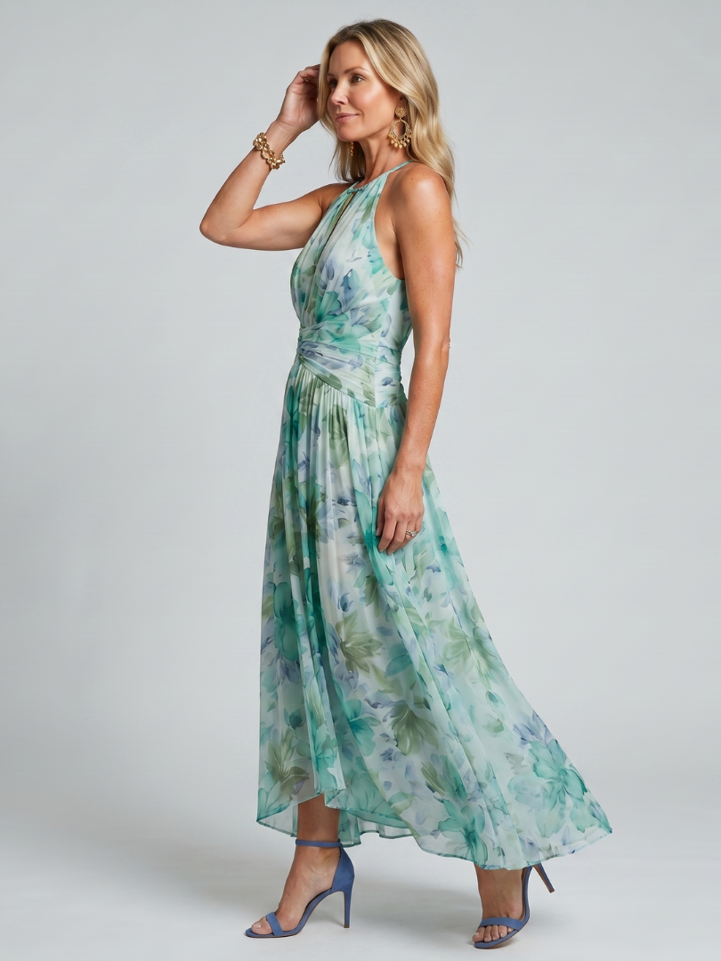 Elara - Pleated Midi Dress