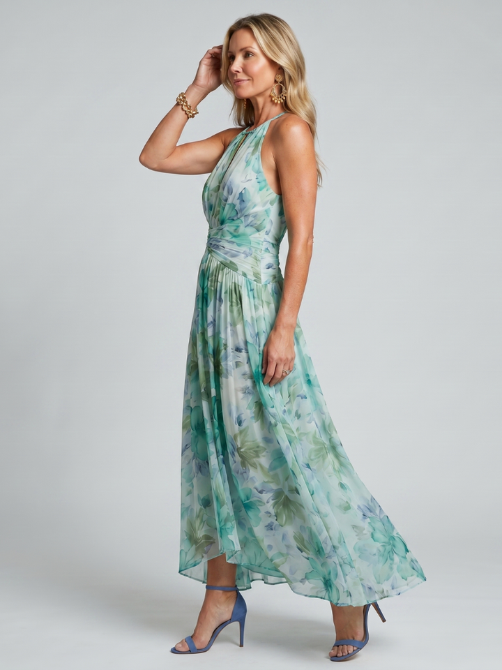 Elara - Pleated Midi Dress