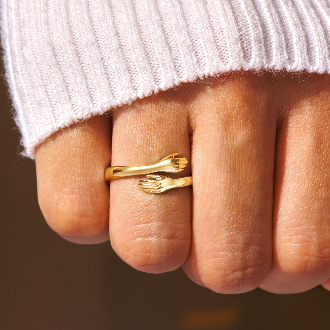 LYNN &amp; CO | Bague Câlin Dorée - Simple &amp; Authentique