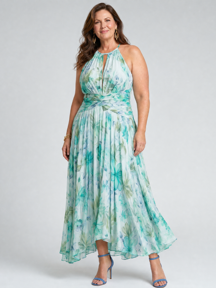 Elara - Pleated Midi Dress