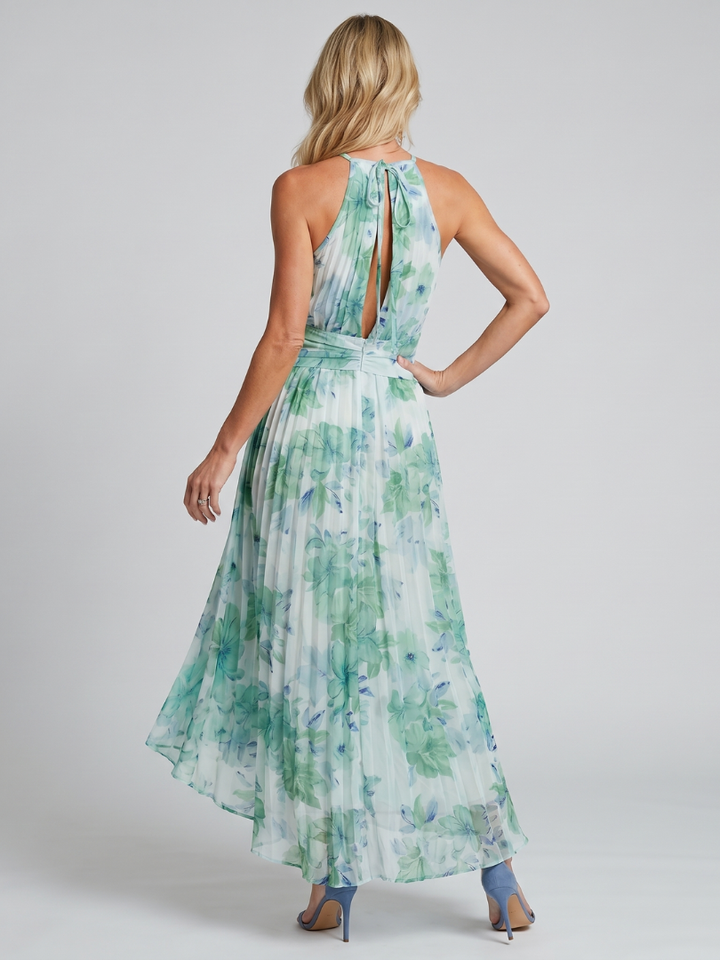 Elara - Pleated Midi Dress