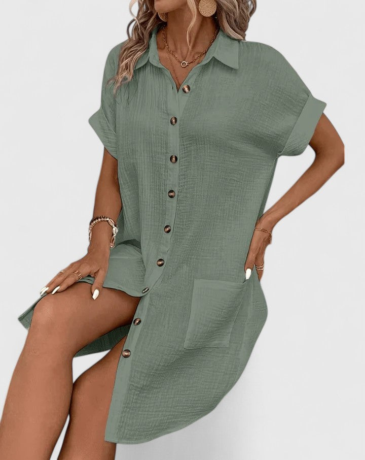 GIANELLEZA™ ELEGANT MIDI DRESS – Effortless Everyday Sophistication