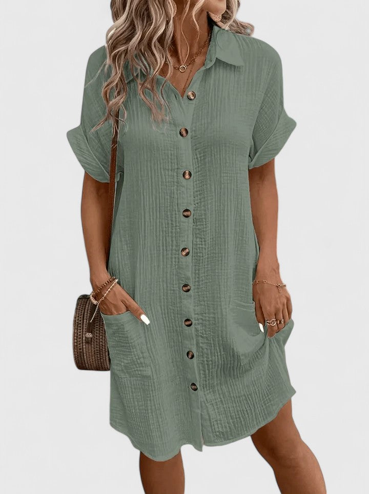 GIANELLEZA™ ELEGANT MIDI DRESS – Effortless Everyday Sophistication