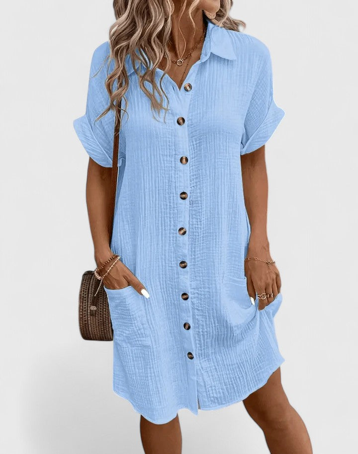 GIANELLEZA™ ELEGANT MIDI DRESS – Effortless Everyday Sophistication
