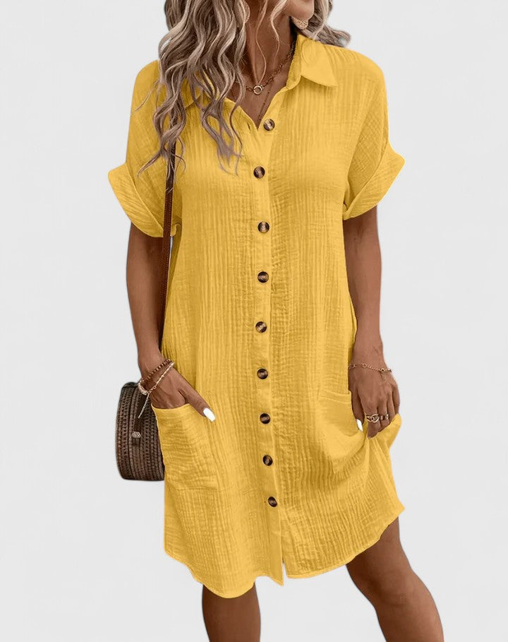GIANELLEZA™ ELEGANT MIDI DRESS – Effortless Everyday Sophistication