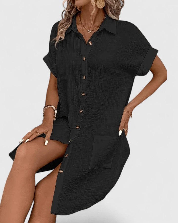 GIANELLEZA™ ELEGANT MIDI DRESS – Effortless Everyday Sophistication