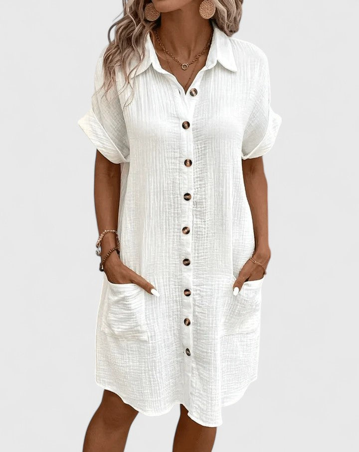 GIANELLEZA™ ELEGANT MIDI DRESS – Effortless Everyday Sophistication