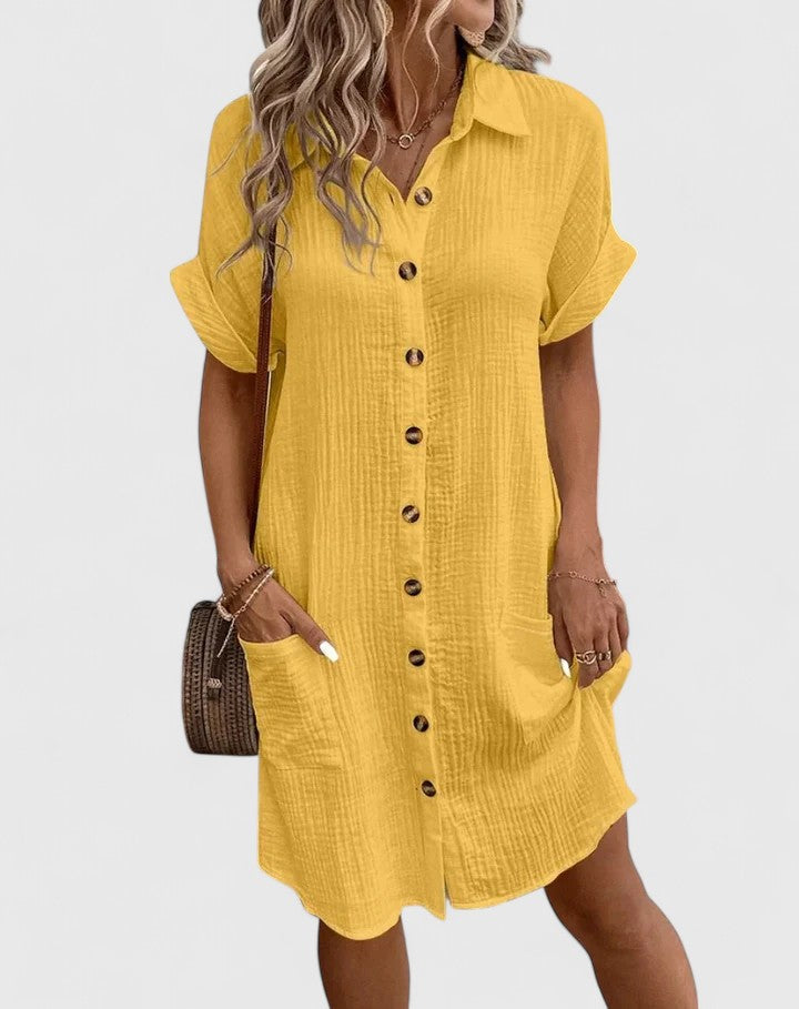 GIANELLEZA™ ELEGANT MIDI DRESS – Effortless Everyday Sophistication